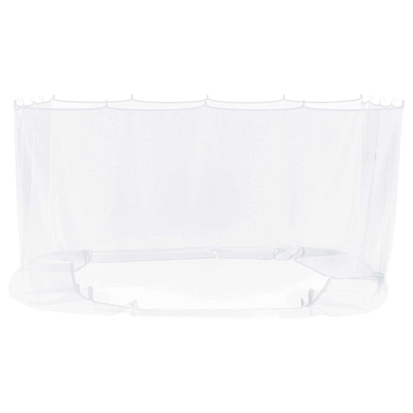 Moustiquaire pour tonnelle en polyester 220 maille blanche, 4 x 3 x 2 m, avec fermeture éclair et , pour terrasse, balcon, extérieur