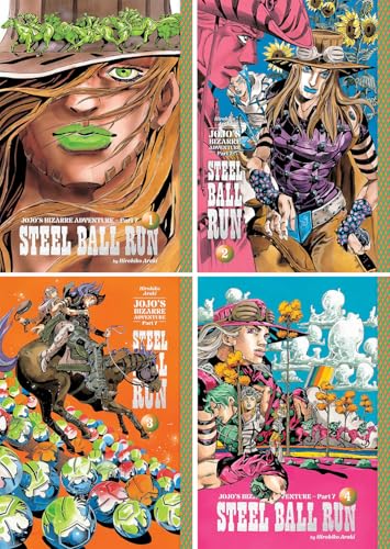 JoJo’s Bizarre Adventure: Part 7 — Steel Ball Run Vol. 1-4 Collection Set by Hirohiko Araki