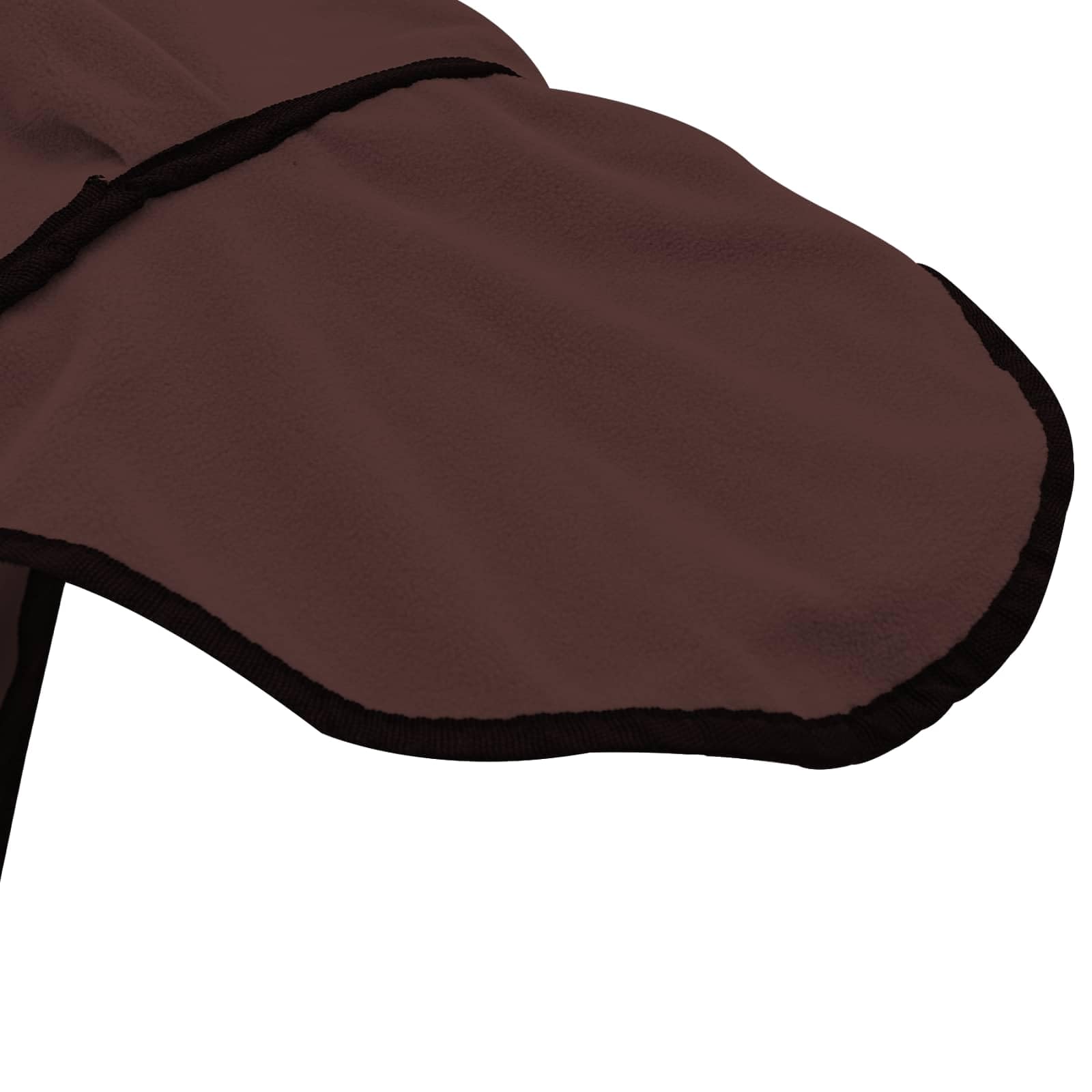 vidaXL Manta de caballo de poliéster marrón oscuro, moderna, ecuestre, funda extraíble para caballo, capa cálida, funcional, elegante accesorio para exteriores
