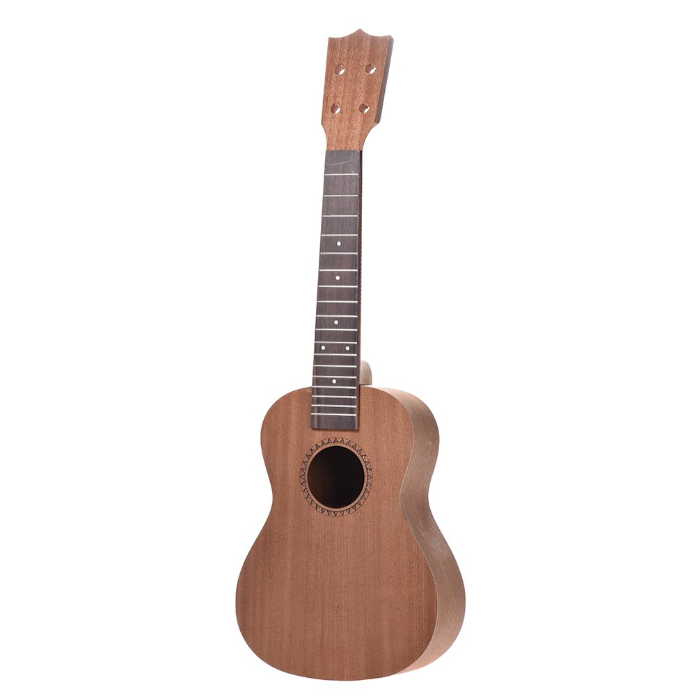 Ukelele tenor de 66 cm para guitarra hawaiana con cuerpo de madera de palisandro y tuerca de puente