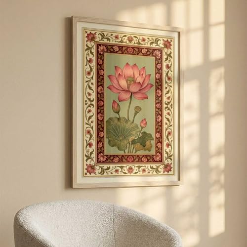 Image of kotart Traditional Art Wall Painting Home Decoration With Frame For Living Room Bed Room Hotel Wall Decor Digital Reprint Engineered Wood (19x25 inch)