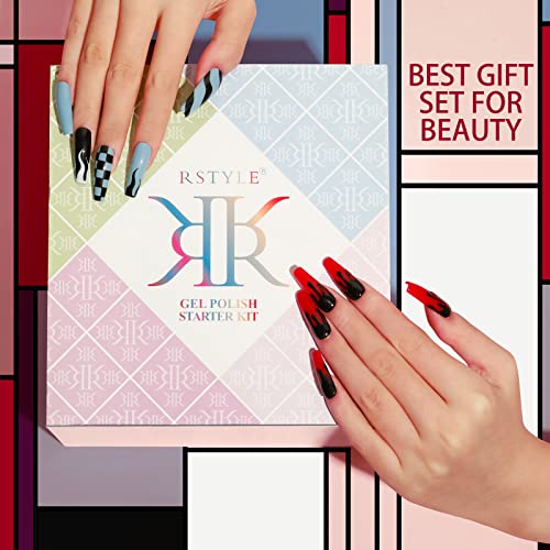 RSTYLE Kit Semipermanente Unghie, Kit Set Smalto
