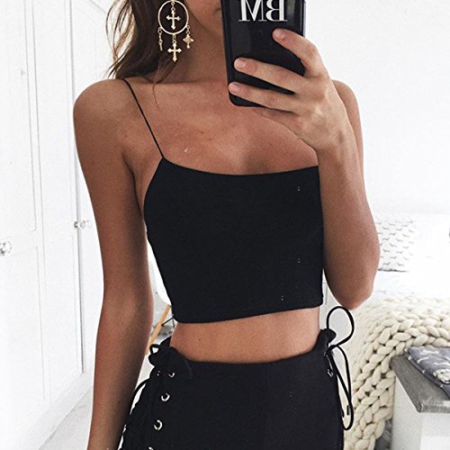 LuFeng Women's Crop Top Cami Camisole Summer Women Sexy Slim Sleeveless Backless Spaghetti Strap Tank Top3