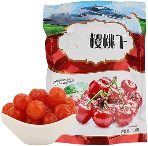 ウメプラム蜜?ドライフルーツ、梅干し 低カロリー、ドライプルーン、大粒で肉厚 独特な味わい 酸っぱくて甘い 食物繊維たっぷり 無添加 (さくらんぼ干し408 g/袋)