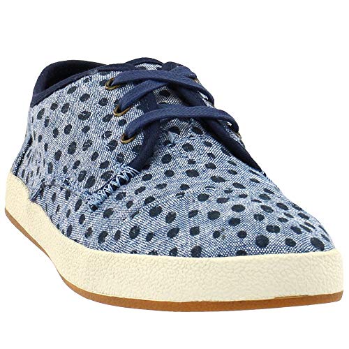 TOMS Womens Paseo Lace Up Sneakers Shoes Casual - Blue3