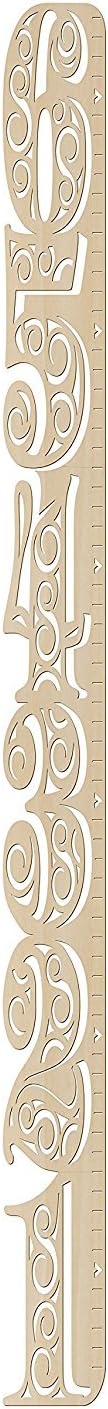 DIY Wooden Swirls Growth Chart