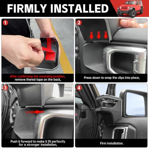 Portavasos para Jeep Wrangler JL JLU 4XE 2018-2024 y Gladiator JT miniatura 5