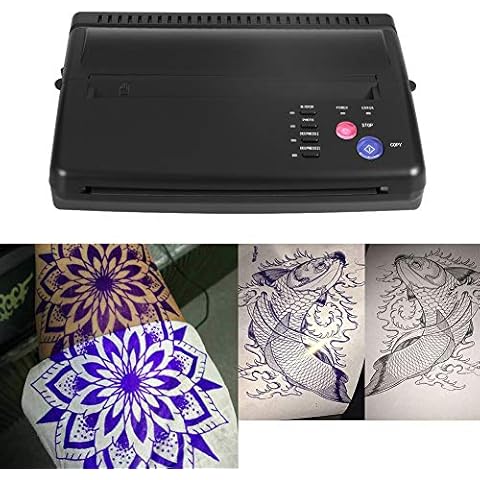 Tattoo Thermo Kopierer Tätowierung Transfer, Thermal Stencil Thermodrucker fürTemporäre Tattoos, A5 A4 Papier tattoo drucker tattoo schablonen tattoo drucker thermodrucker tattoo(EU) Cover