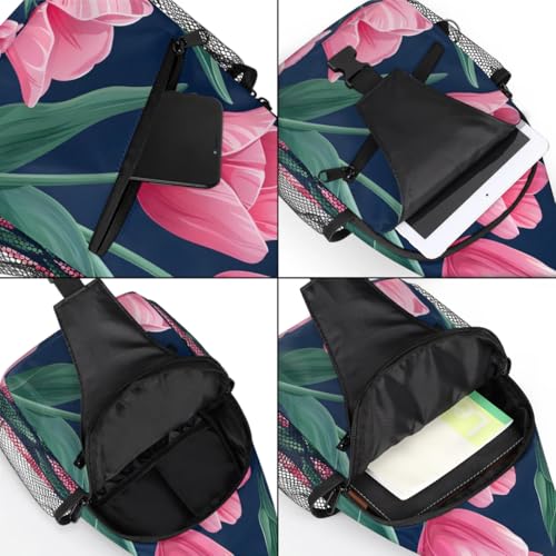 Bolso cruzado unisex con flores, para mujer y hombre miniatura 5