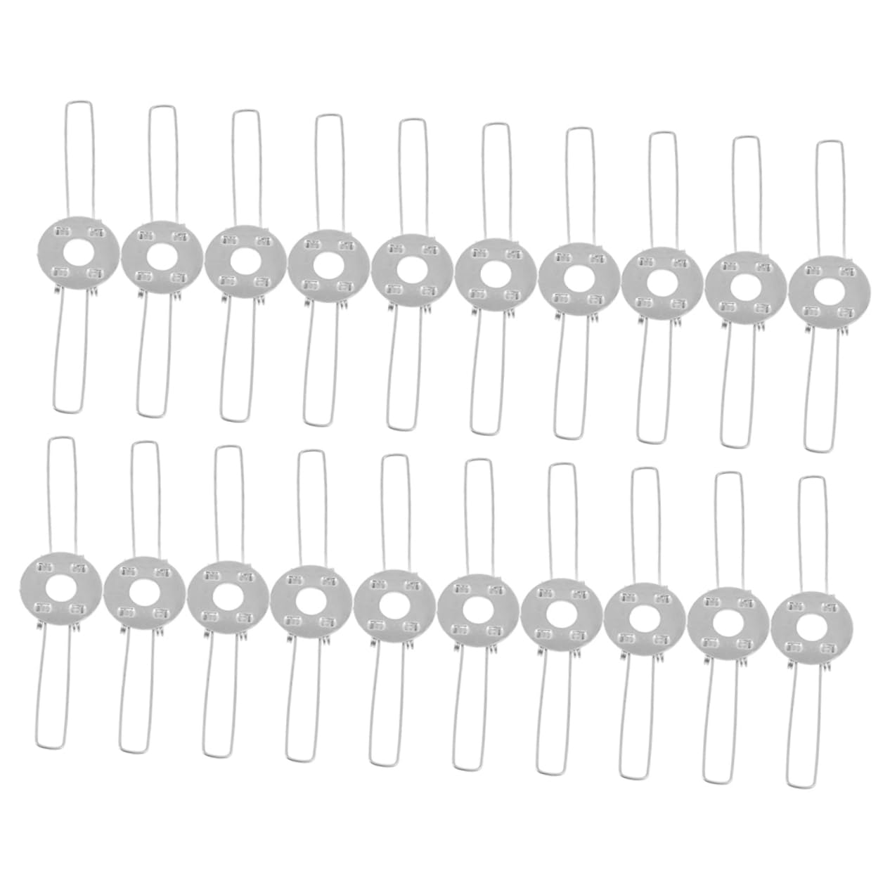 OSALADI 30pcs Lamp Shade Support Buckles Double Fork Lamp Shade Clip Pendant Light