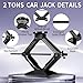 BCJCLTS Car Jack Kit 2.5 Ton (5512 lbs),Scissor Jack for Car with Rubber Pad, Equipped with Upgraded Cross Wrench, Portable tire Jack Replacement kit, and SUV MPV car Emergency