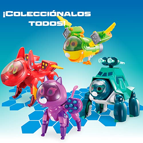 Giochi Preziosi Petronix Defender Pup-E, Mission Welpe mit mechanischer Funktion, Actionfigur 12 cm, verwandelbarer Superheld für Kinder ab 3 Jahren