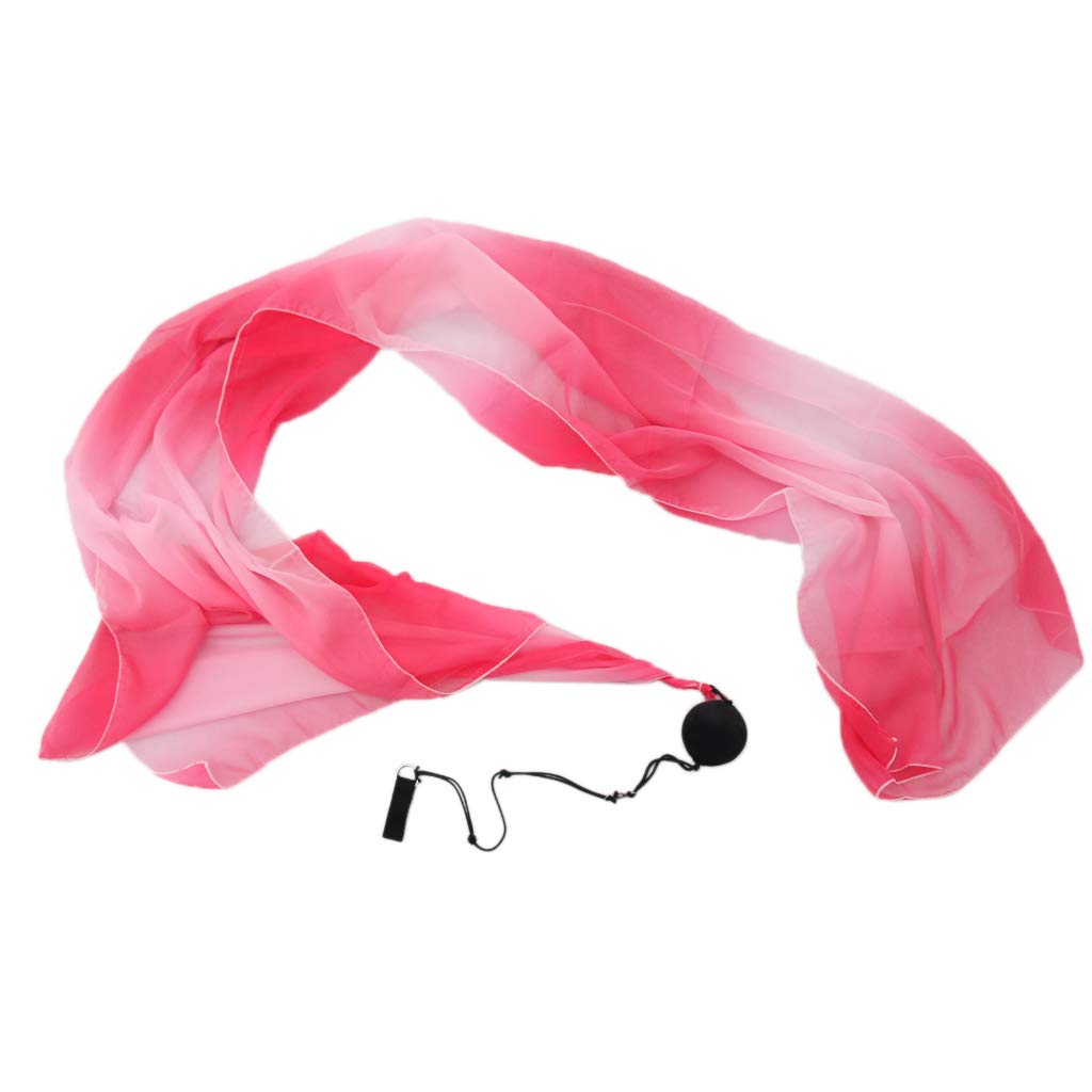 LoveinDIY Silk Poi Chain Belly Dance Poi Streamer Dancing Performance Props - 6 Colors, A