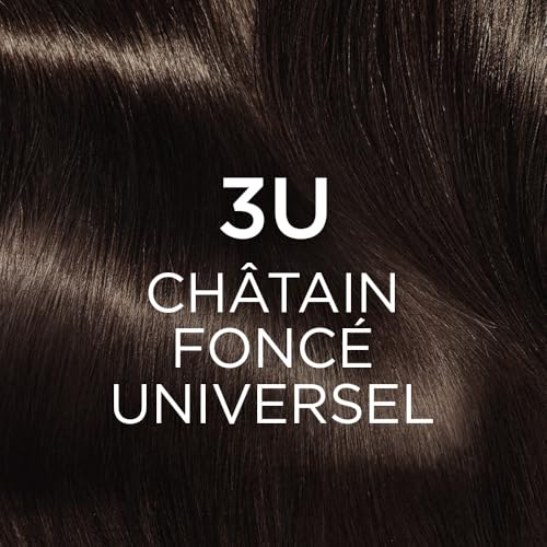 Coloration Universelle Nudes 3 Châtain Sans Ammoniaque Couvre 100% Cheveux Blancs Excellence 'oreal Paris La Boîte - vue 4