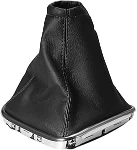 Black PU Leather Car Gear Shift Stick Gaiter Boot Dustproof Cover