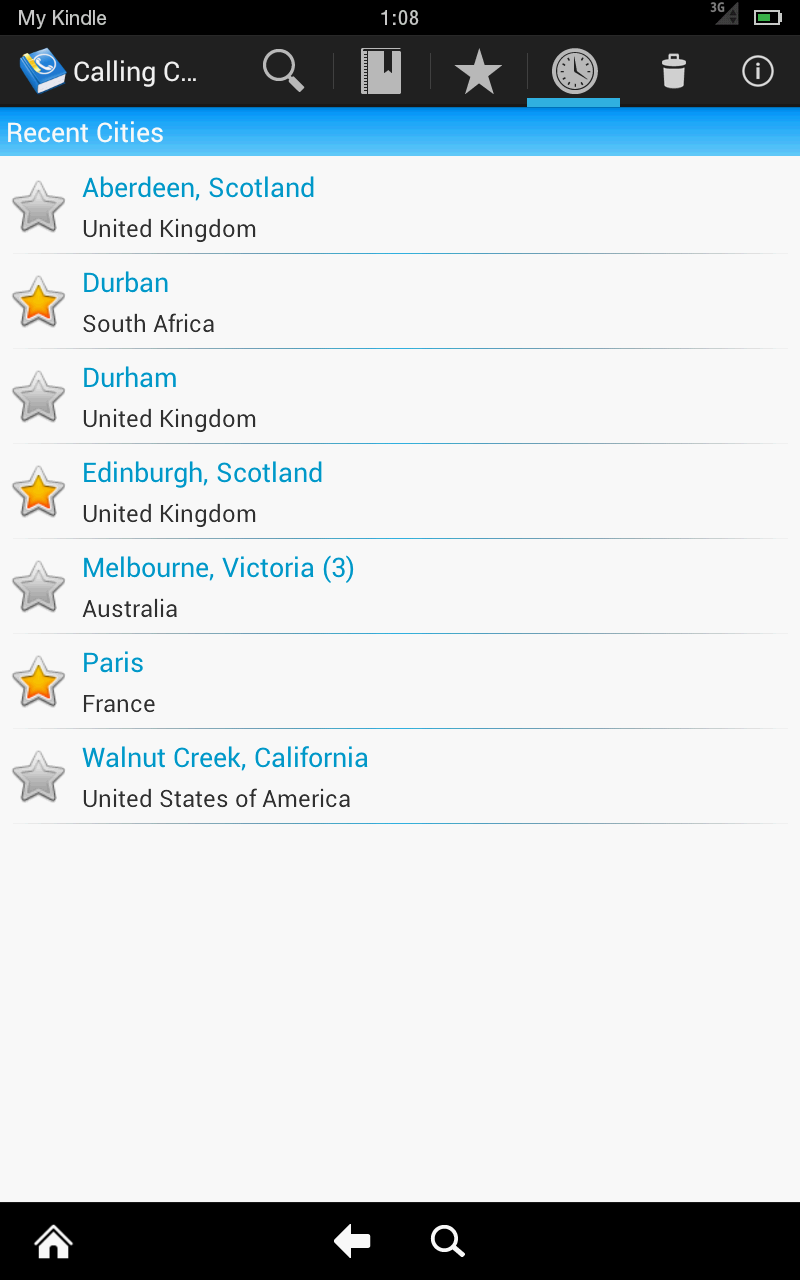Calling Codes - App on Amazon Appstore