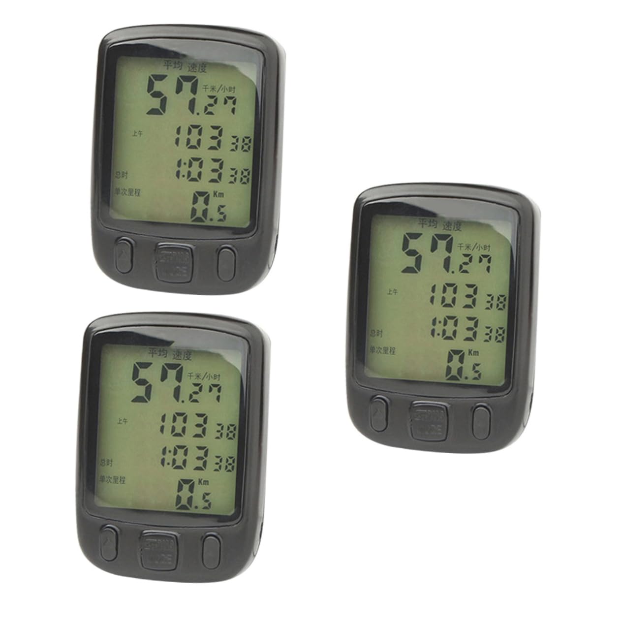 YARNOW 3pezzi Odometro Per Con Display Lcd Computer Per Mountain Bike Facile Installazione e Batteria Rimovibile Per Attività Outdoor