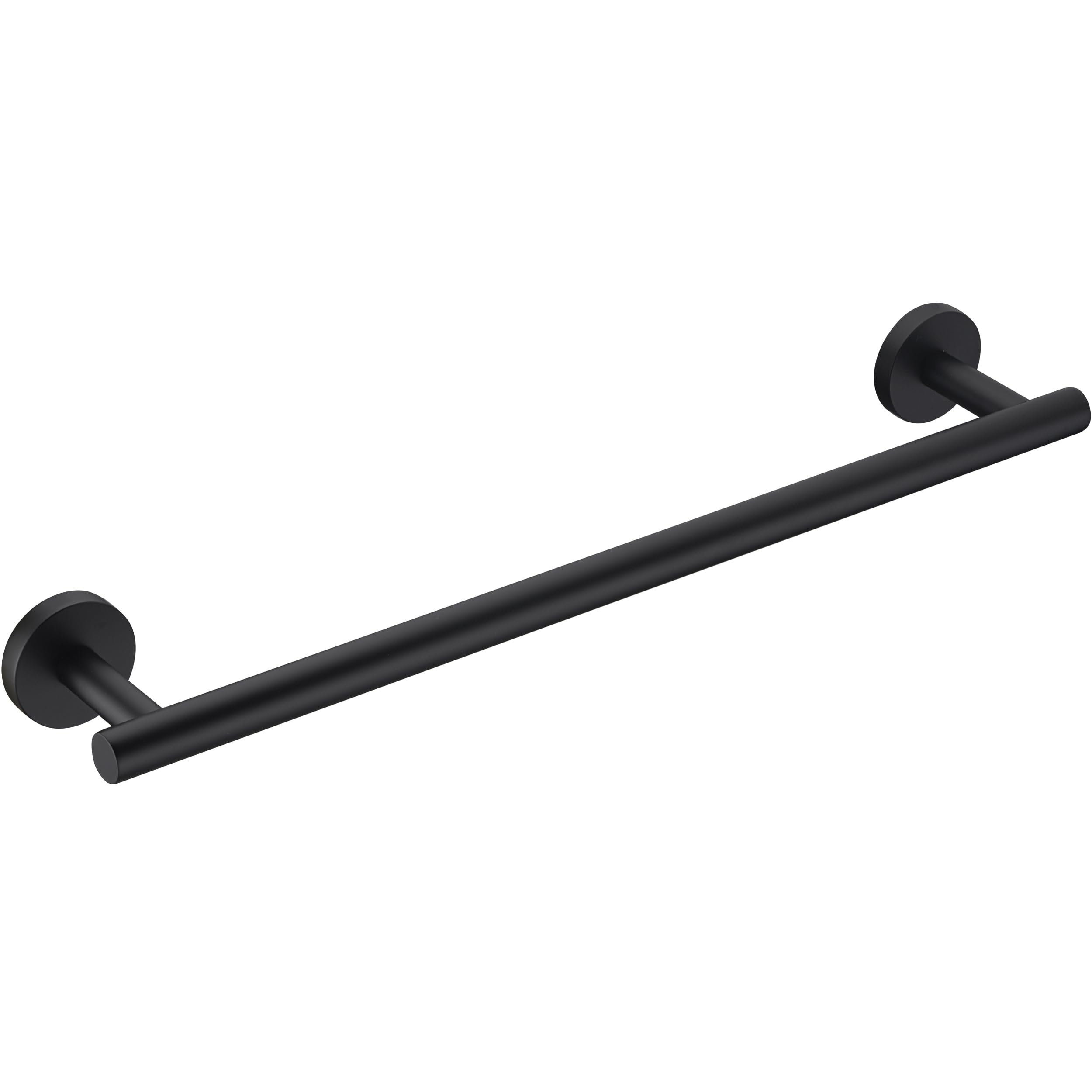 Matte Black SUS304 Stainless Steel Bath Towel Bar Single Bars Towel Rack Rod Classic Wall Mounted Bathroom Towel Holder Toilet Kitchen Towel Shelf