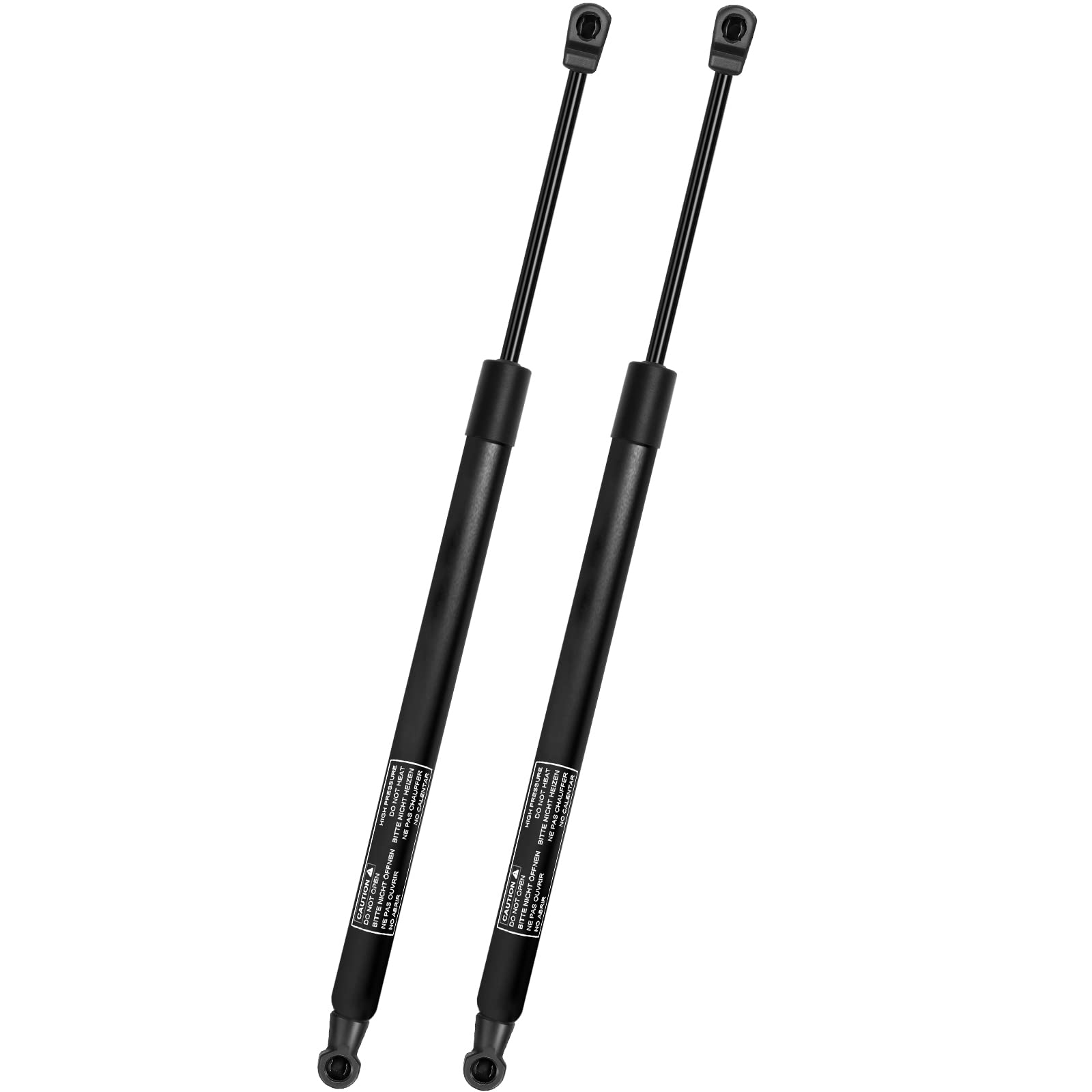 2 Rear Window Gas Lift Supports For 2002 Ford Explorer – 17.69" Extended – Black
