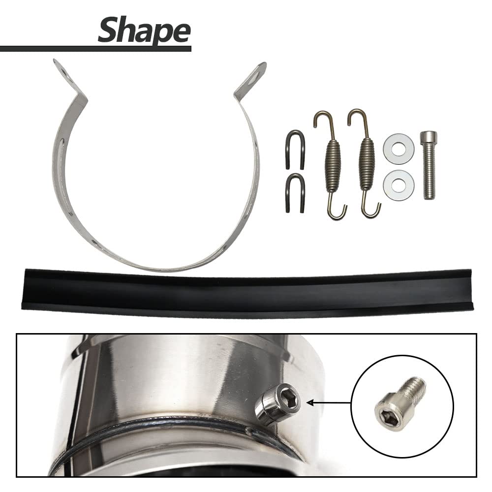 Amazon | 60.5mm 60.5φ 全長450mm 汎用 マフラー スリップオン