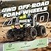 Remote Control Car, Waterproof Monster Trucks Toys, 1:18 Amphibious RC Cars, 2.4 GHz 4WD All Terrain Off-Road Pickup Toy Truck, Kids Toys for 6-12 Year Old Boys Girls Christmas Birthday Gifts Presents