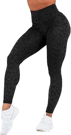 leopard print workout tights