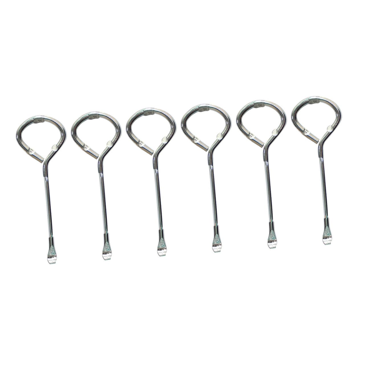 HOLIDYOYO Paint Can Opener Key Bottle Opener 6 Piece Set Rustproof Compact for Paint Cans Bottles