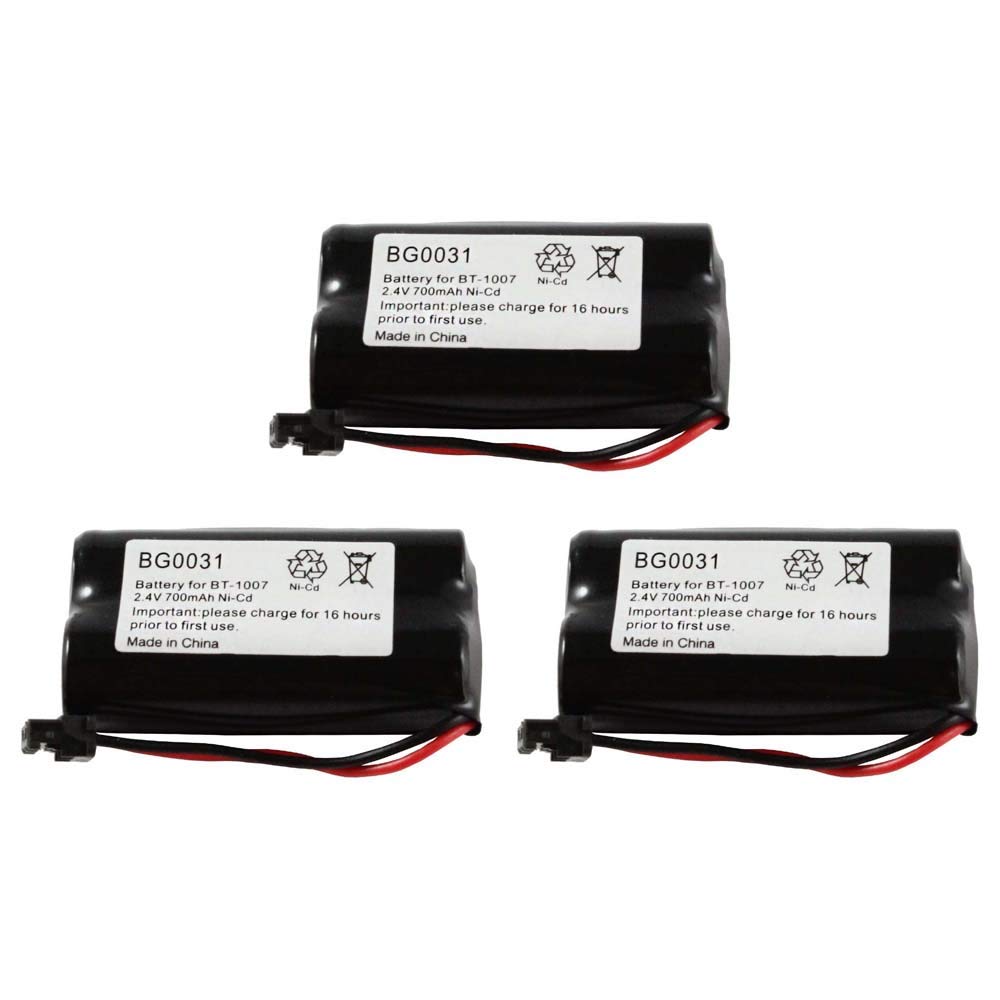 Fenzer 3-Pack Ni-CD Battery 3.6V for Panasonic HHR-P506 (700mAh)