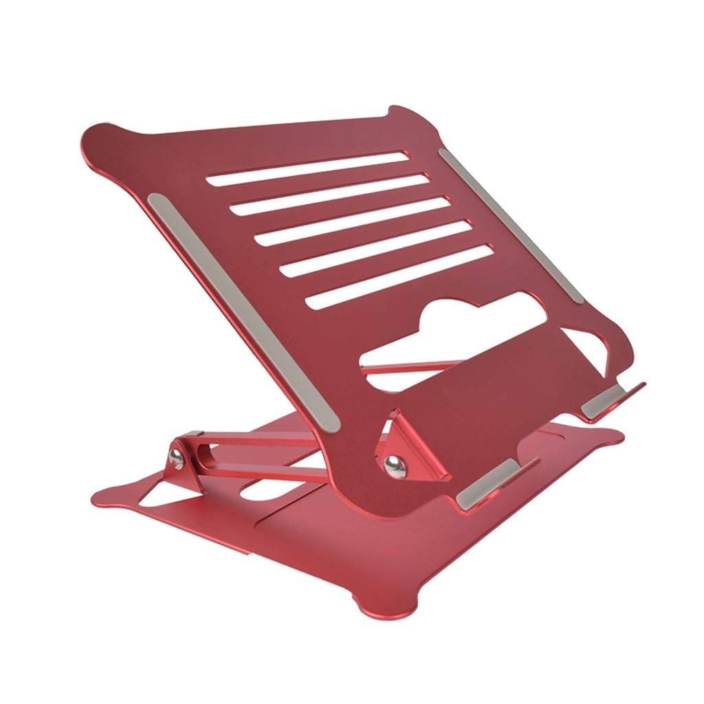 Support d'ordinateur portable en aluminium pliable et réglable pour ventilation - 4