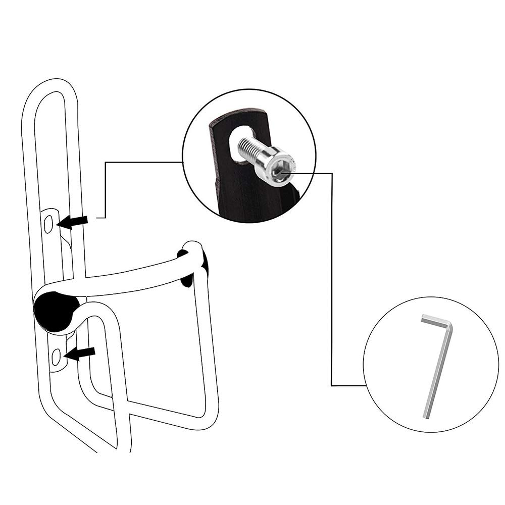 SIYI-XIU 2 szt. uchwyt na butelkę rower uchwyt na butelkę rower woda lekka rowerowa butelka na wodę do rowerów drogowych, górskich i dziecięcych, 5 * 8 * 9 cm