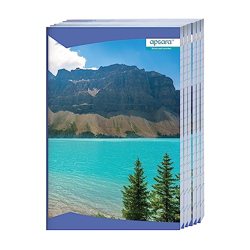 Image of Apsara Mahabar(Foolscap) Longbook | 33 CM x 21 CM Approx - Pages 104 | Single Line Notebook | GSM 56 |Use for School,College Student & Professionals | Covers May Differ | Pack of 06 Books