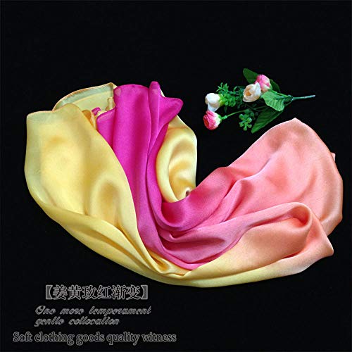 Foulard long en soie de mûrier d'été pour femme et grand châle léger