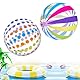 Farnirvana 2 Stück Wasserball Aufblasbar, 40cm Bunt Gestreifter WasserbäLle, Aufblasbarer Ball, Aufblasbare Schwimmbad Spielzeu, für Schwimmbad, Strand,Outdoor-Aktivitäten