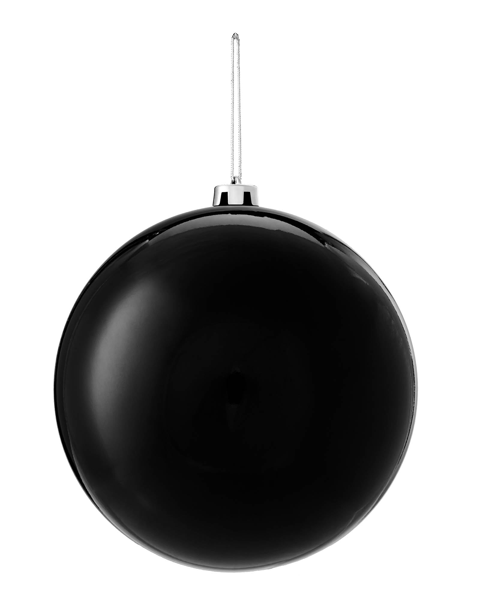 Black Large Shatterproof Bauble