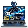Computadora portátil para juegos, computadora portátil 2025, Win 11 Pro 16 pulgadas, 16 GB de RAM 1 TB SSD PC, gráficos MX350, procesador N95 4C/4T (hasta 3.4 GHz), teclado retroiluminado