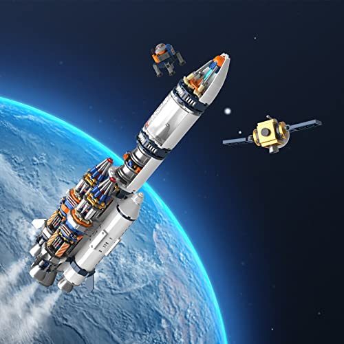 Jmbricklayer Space Rocket Building Sets For Boys 8-14 Adults 70110, Spaceship Exploration Space Toys, Space Shuttle Rocket Ship Collectible Display Model Set, Gifts For Adults Boys Girls Age 8+ #TOP1