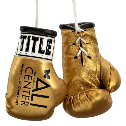 Ali Center Mini Boxing Gloves (Gold)