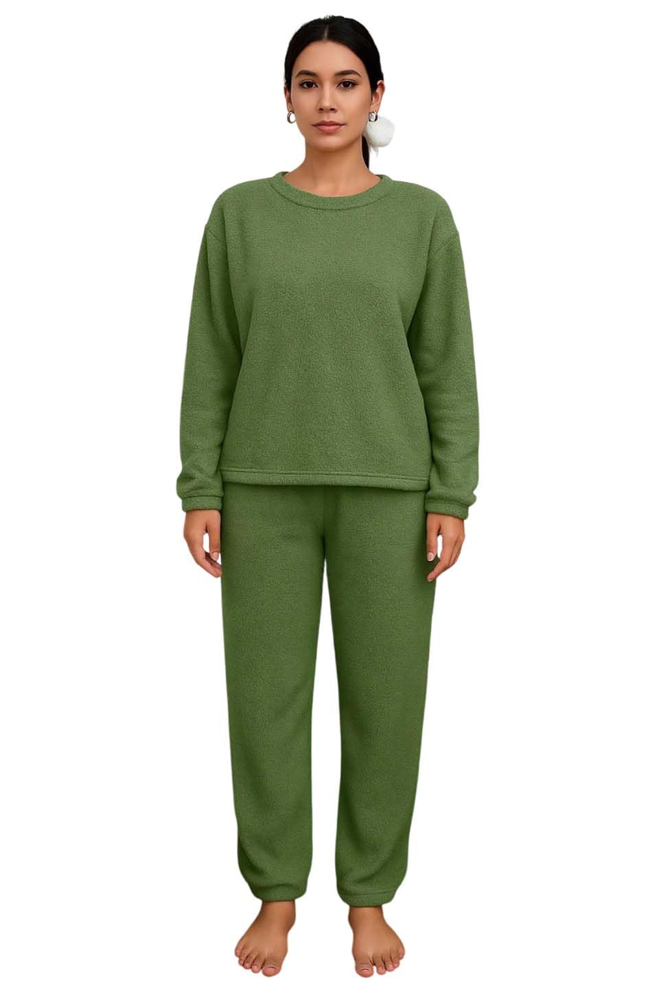 kotty Women’s Coral Fleece Sweatsuit Set – Warm Winter Loungewear for Comfort, Fashion, and Effortless Indoor or Outdoor Wear-picture-26