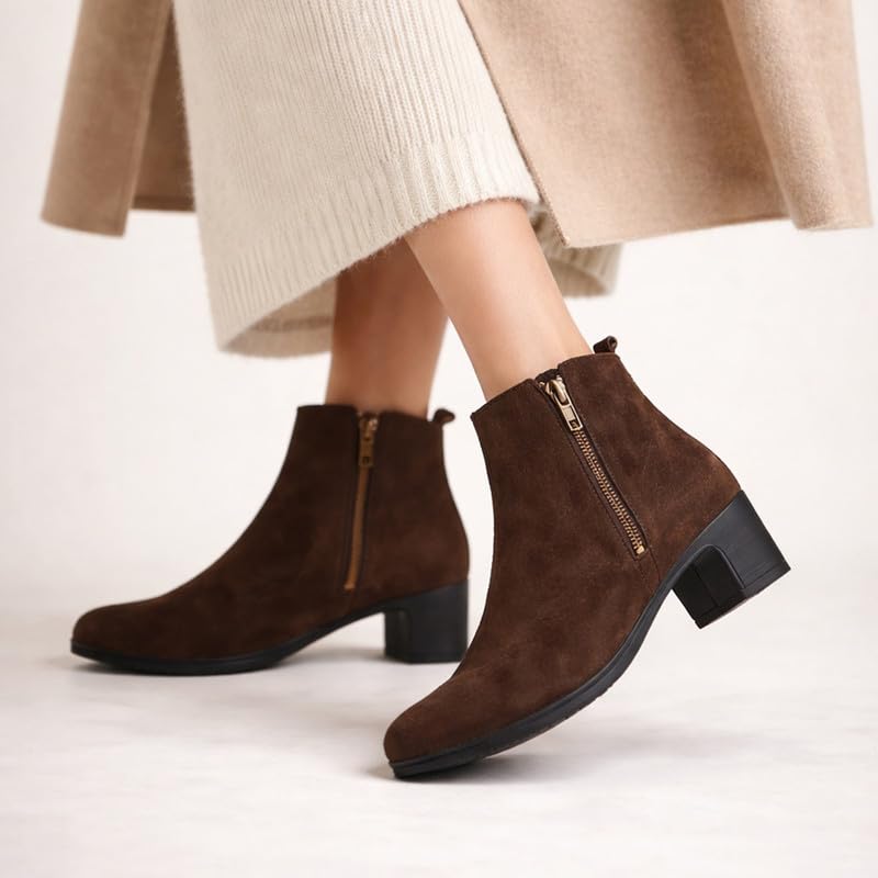 Image of FAUSTO Women Flared Heel Boots