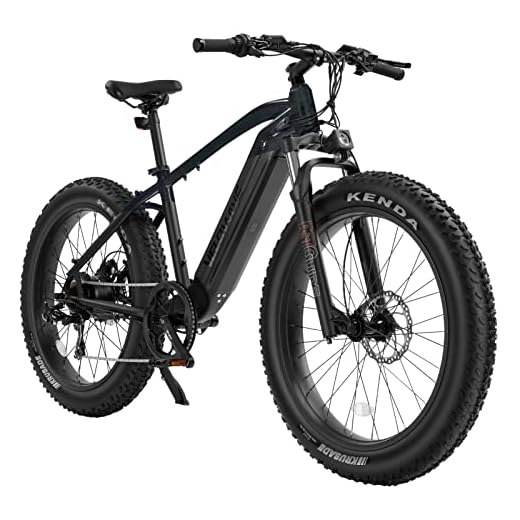 VELOWAVE Electric Bike Adults 750W BAFANG Motor 48V 15Ah LG Cells Battery,26" x 4.0" Fat Tire Ebike 28MPH Snow Beach Mountain Electric Bicycle Shimano 7-Speed