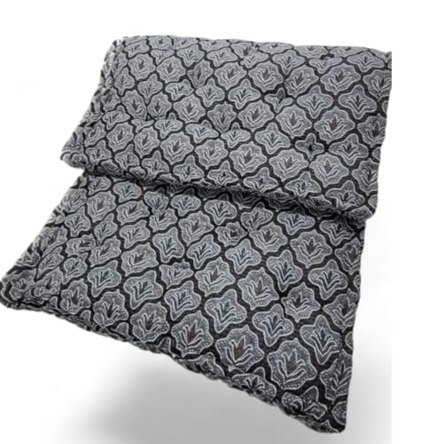 Image of Adim's Soft Cotton Box Quilt Mattress | Brown Jacquard Design | 48X72X5 Inches | Offers a Combination of Comfort, Durability and Style, Making It an Excellent Choice for a Restful Night's Sleep