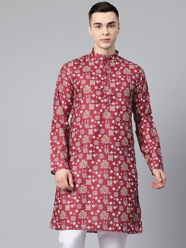 Image of Luxrio Kurta Set for Men Cotton Blend Kurta with Pyjama Set Ethnic Set