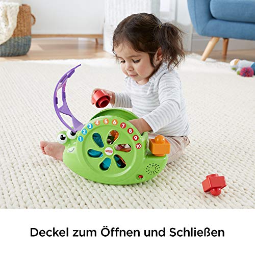 Fisher-Price FRB88 - Sortier-Schnecke mit Liedern und Geräuschen, Babyspielzeug ab 6 Monaten – Bild 6