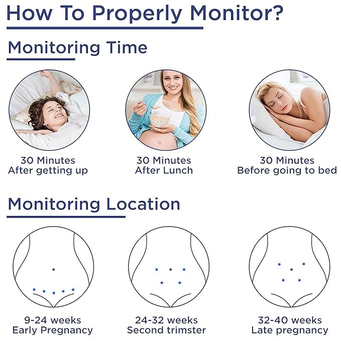 Image of K-Life Model Fd-101 Heartbeat Rate Detection Monitor with In-Built Speaker Fetal Doppler (White)