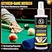 Billiard Ball Cleaner and Restorer with Cleaning Cloth - Pool Ball Cleaner for Consistent Roll, Billiard Ball Cleaner Spray for Professional Care - Removes Chalk Residue, Dust, Dirt, and Grime - 8 Oz