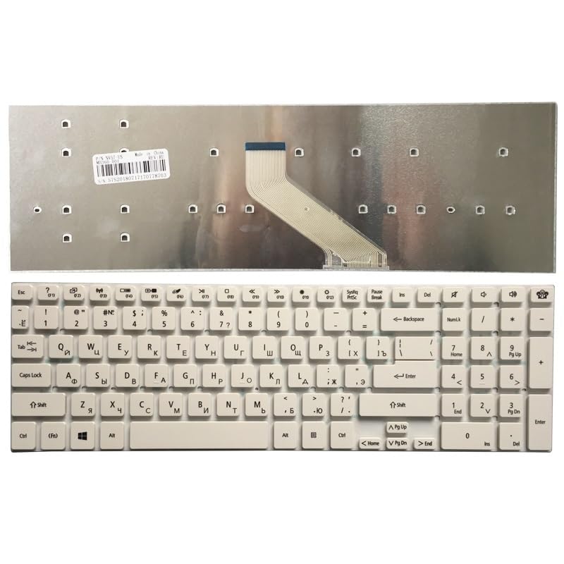 Clavier Russe pour Réparer Packard Bell EasyNote Q5WS1 TS11 P7YS0 Blanc