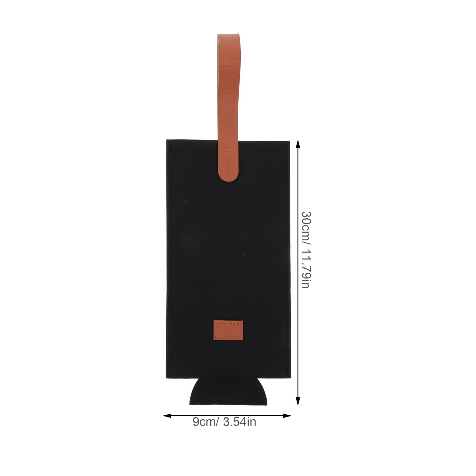 Kichvoe Lot de 10 sacs de transport pour bouteilles de vin en feutre - Sac à vin rouge 30 x 9 cm pour une utilisation en extérieur - réutilisable en feutre pour emballer les bouteilles, idéal pour