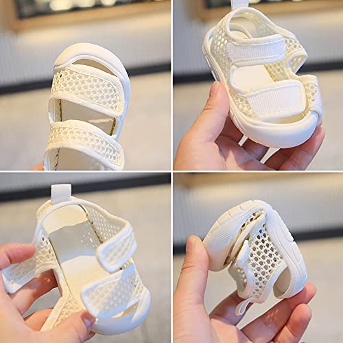 Summer New Mesh Soft Bottom Breathable Non Slip Solid Color Children's Fashion Casual Size 4 Sandals for Baby Girls3