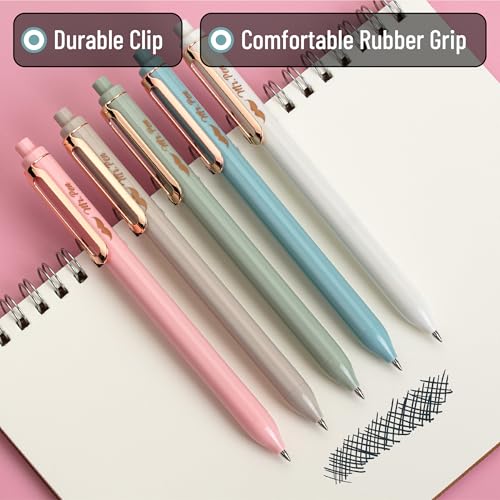 Bolígrafos de gel retráctiles Mr. Pen 5 unidades tinta negra miniatura 4