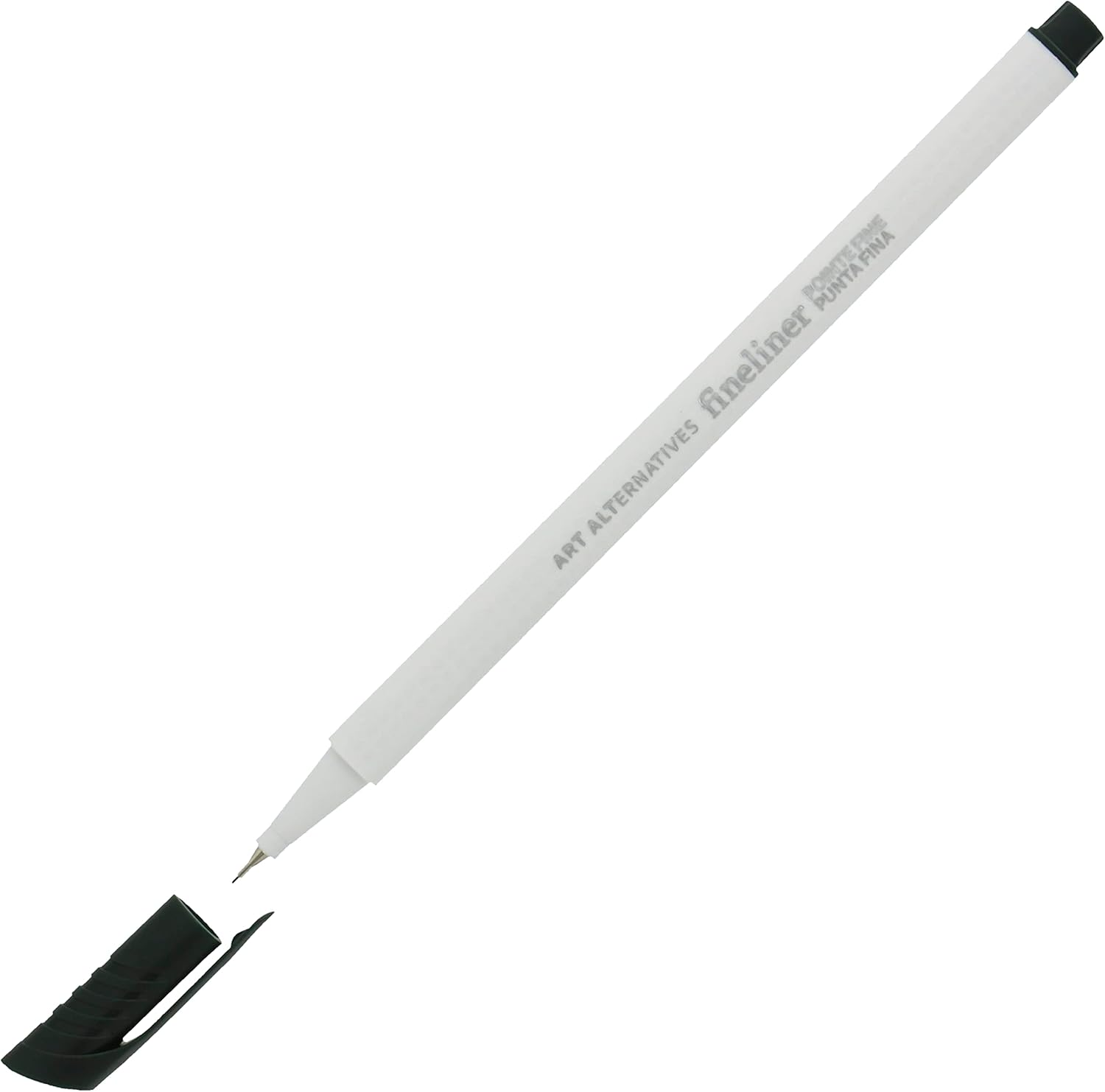 Art Alternatives Fineline Pen, Grass Green - 0.4mm nib - Ergonomic, triangular barrel - Drawing, coloring, journaling